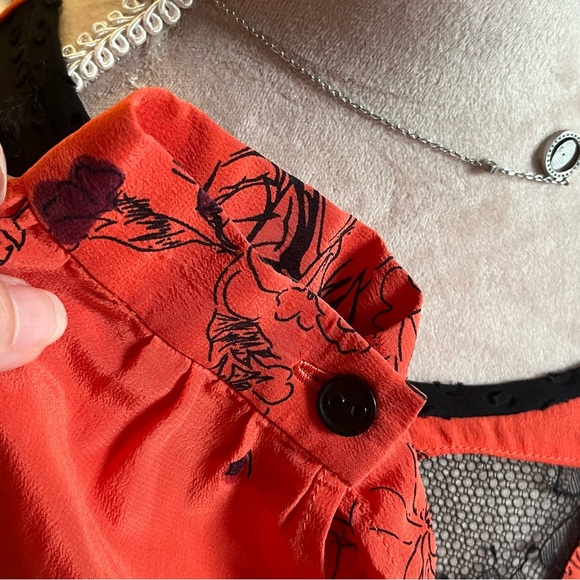 Twinkle By Wenlan Silk Blouse Size 0 - Picture 3 of 8